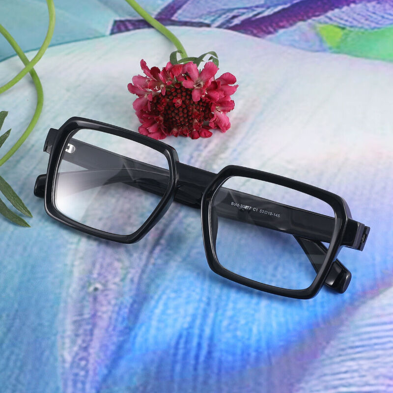 Pradip Square Black Glasses