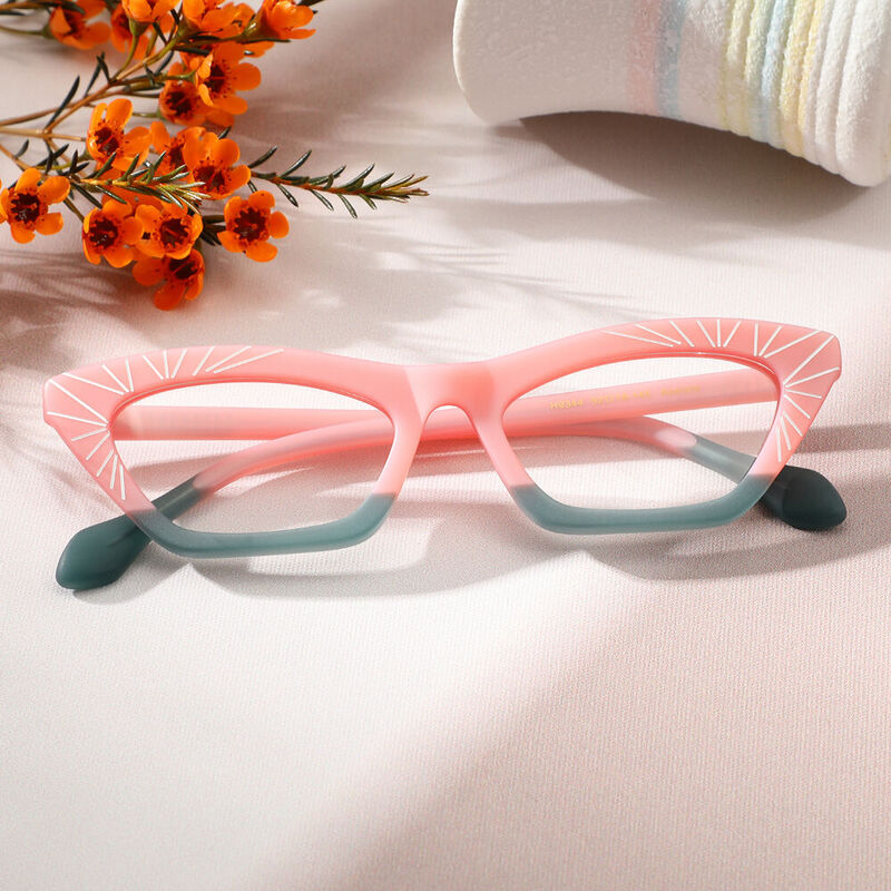 Farrah Cat Eye Pink Glasses