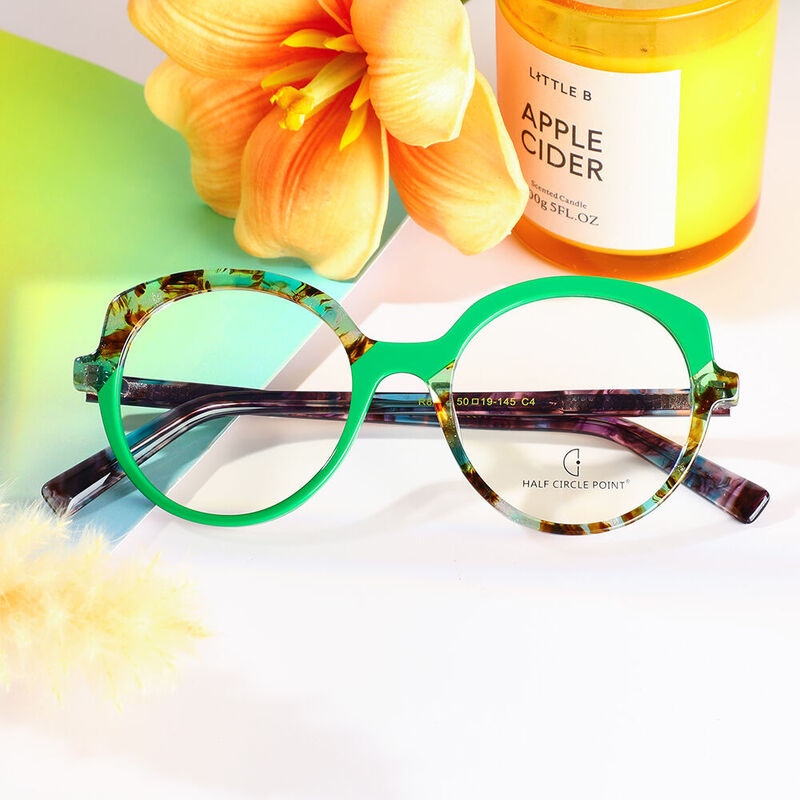 Smedle Cat Eye Green Glasses