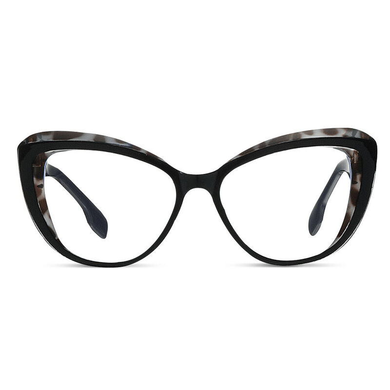 Rockefelle Cat Eye Black Glasses