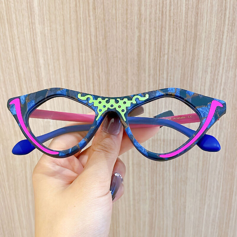 Occhiali da Vista Clapham Cat Eye Blu