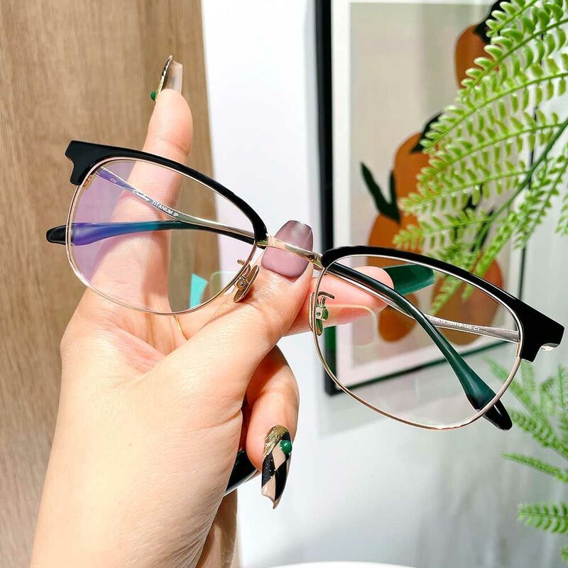 Parker Browline Black Glasses