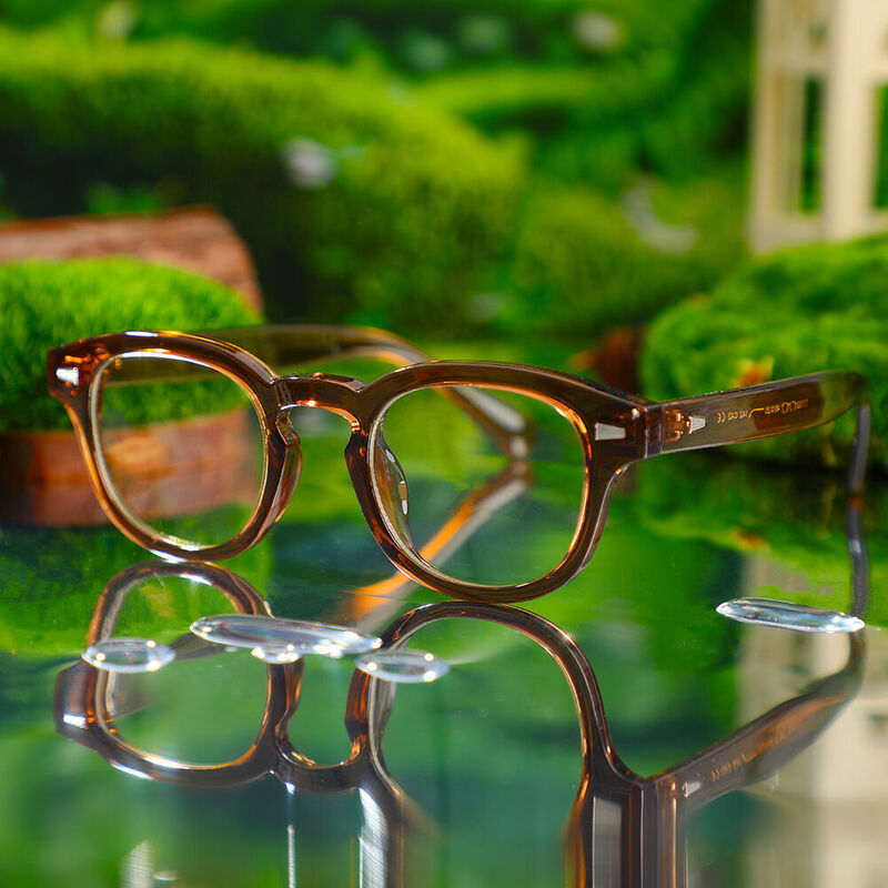 Lucien Square Brown Glasses