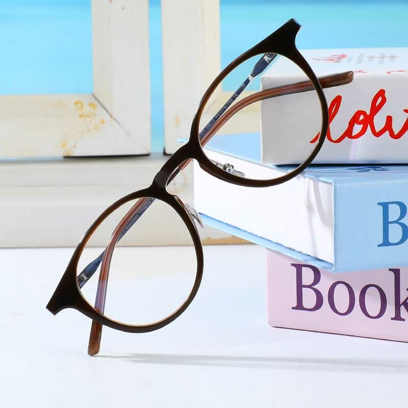 Occhiali da Vista Prudence Quadrato Marrone