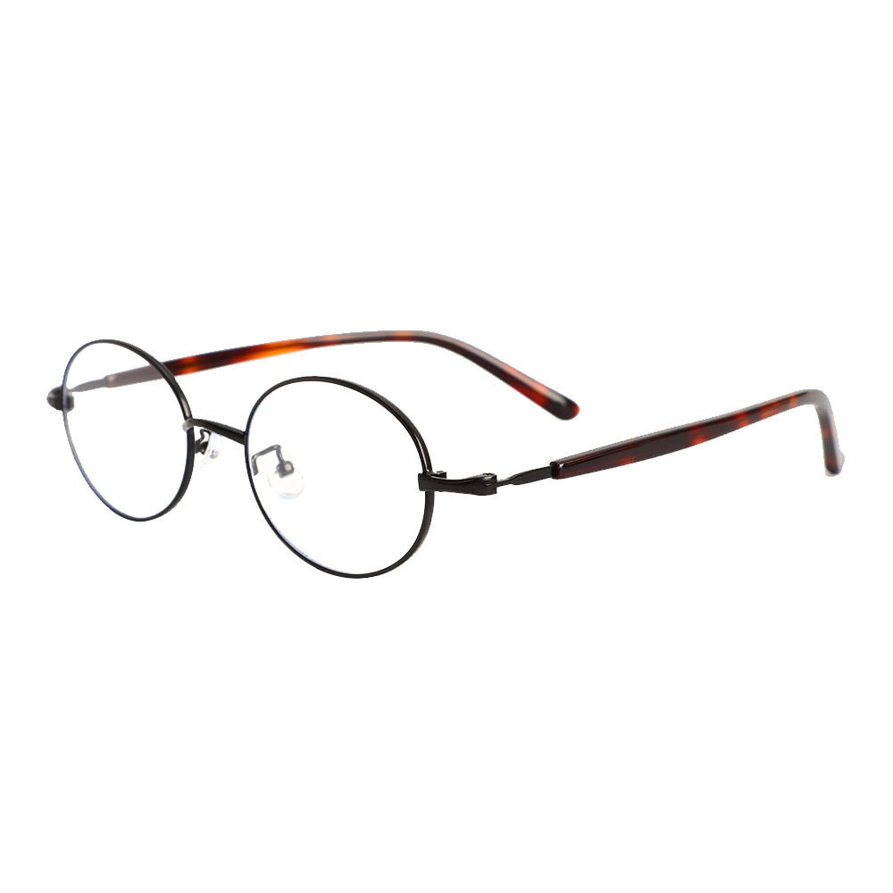 Ophelia Ovale Schwarze Brille