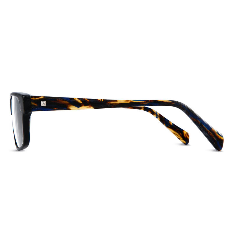 Logan Rectangle Black Tortoise Glasses