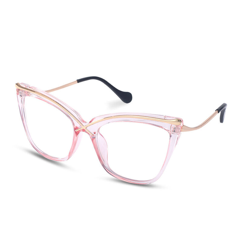 Lauretta Cat Eye Pink Glasses