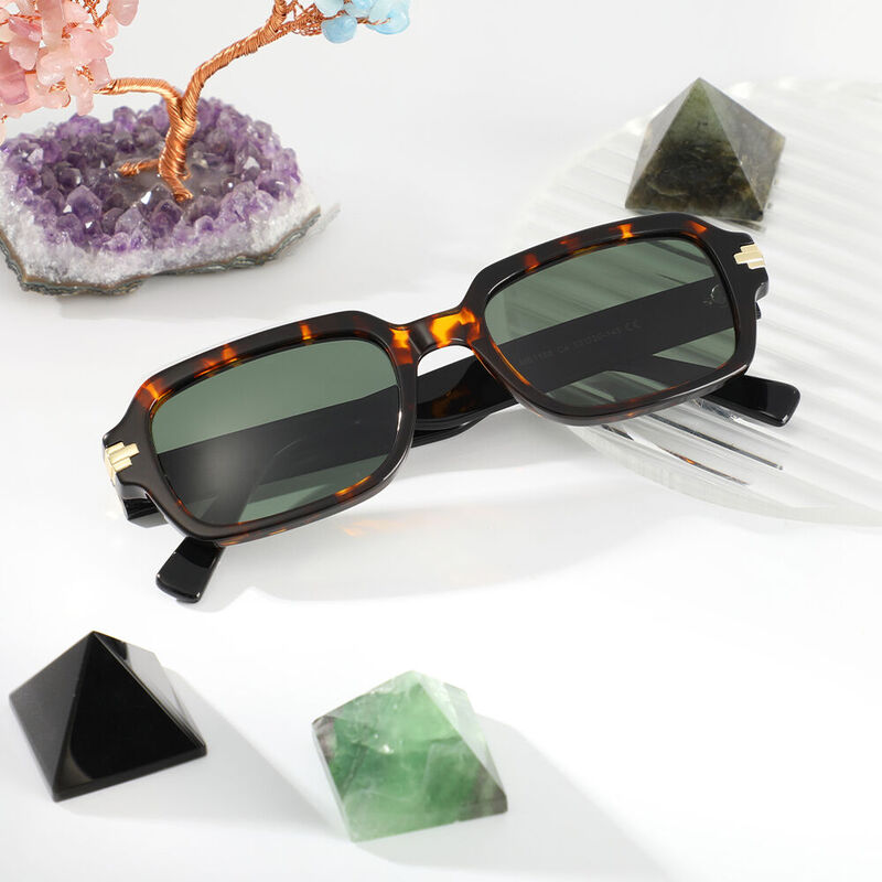Cordaro Rectangle Tortoise Sunglasses