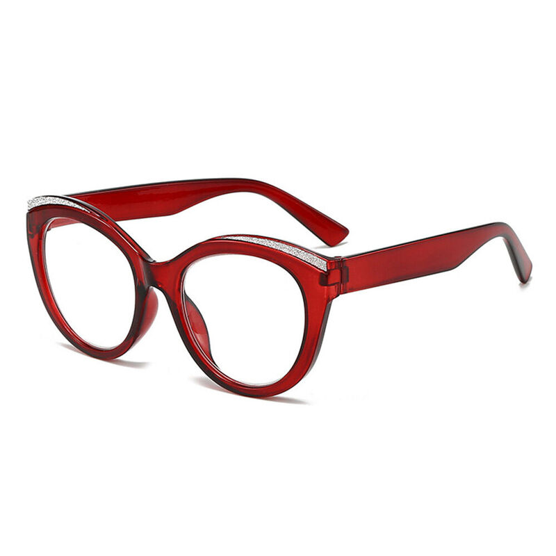 Lindra Cat Eye Red Glasses