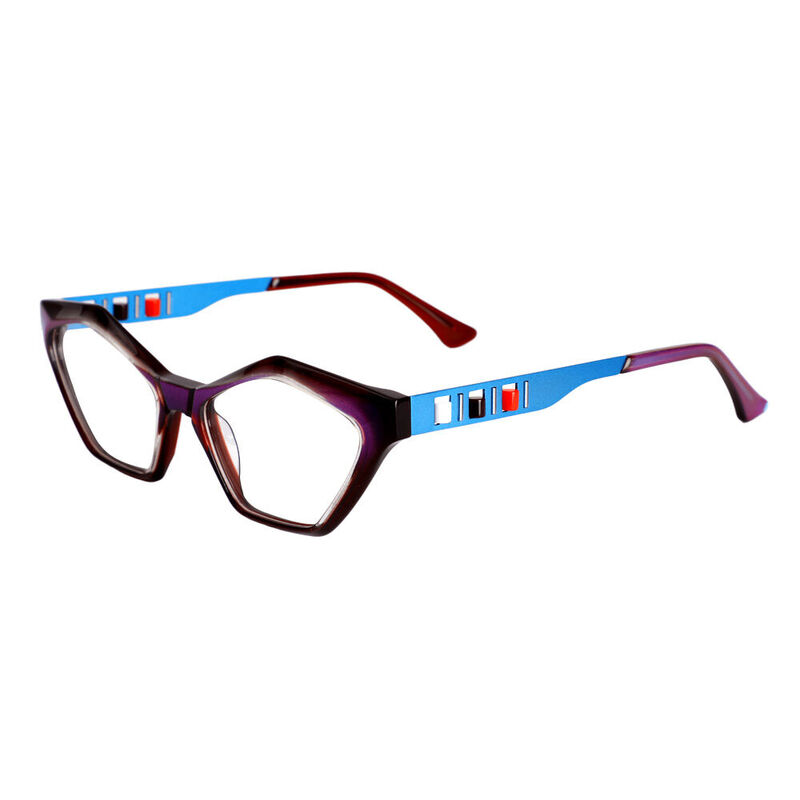 Darcy Cat Eye Blue Glasses