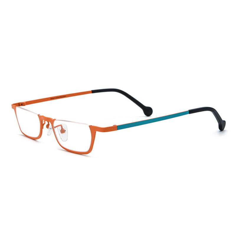 Horatio Rectangle Orange Glasses