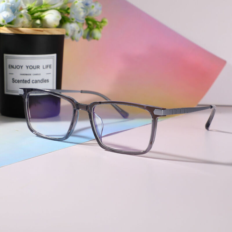 Lytton Rectangle Gray Glasses