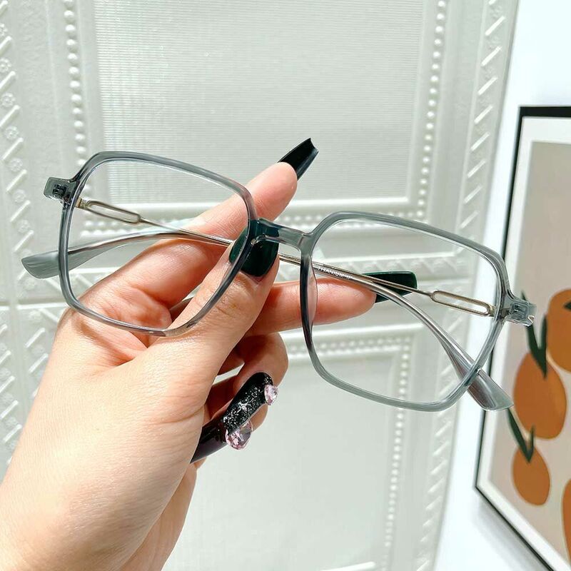 Sylvia Square Gray Glasses