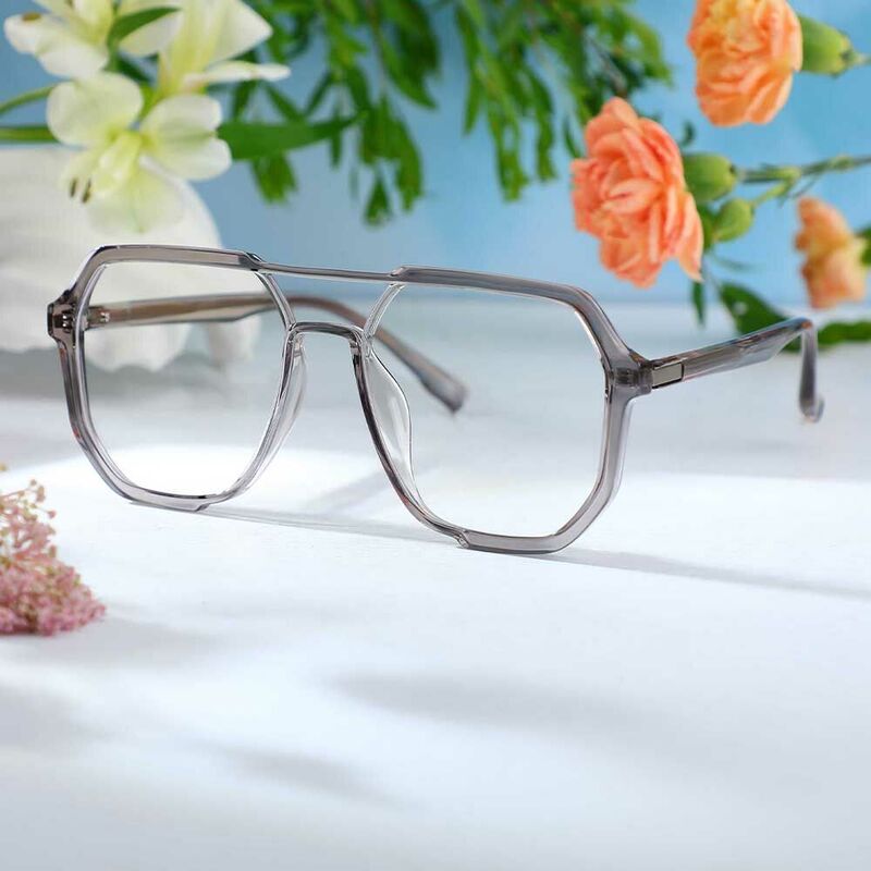 Carter Pilote Graue Brille