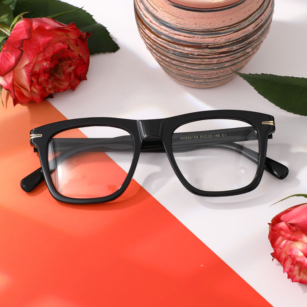 Frankl Square Black Glasses