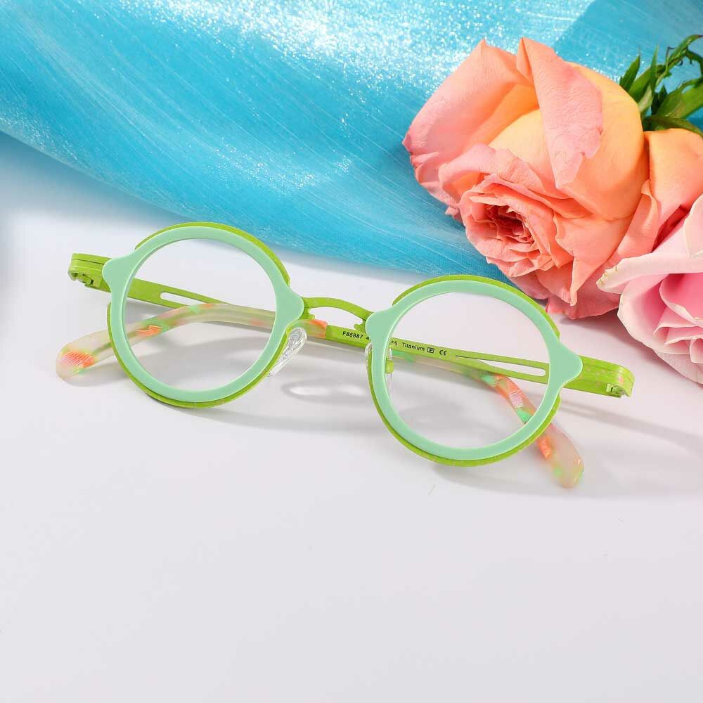 DuBois Square Green Glasses