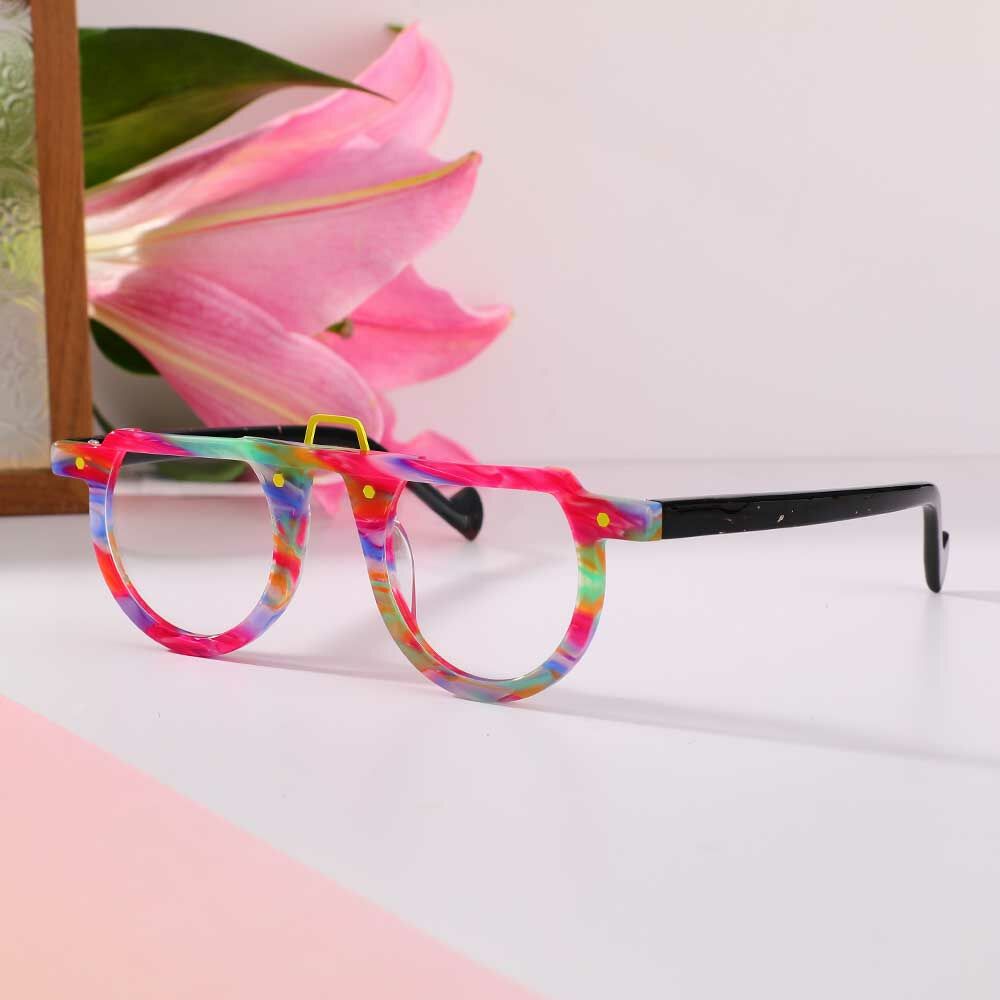 Maria Round Pink Glasses