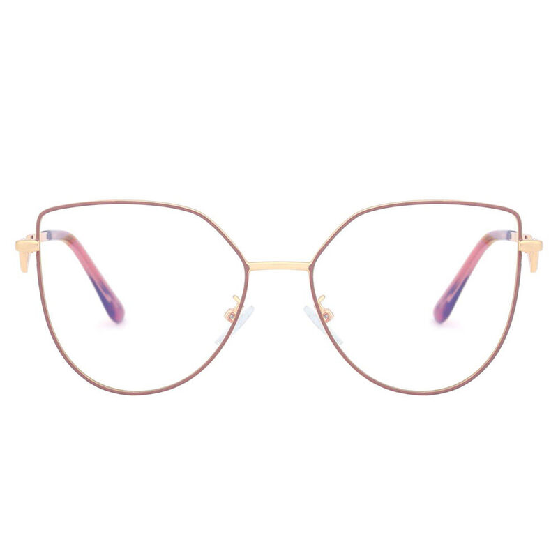 Agapito Cat Eye Orange Glasses