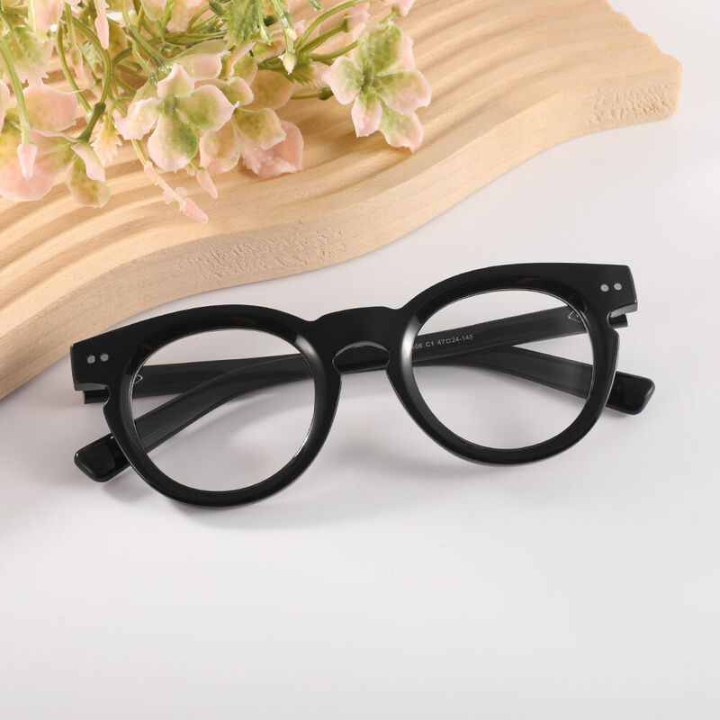 Empire Round Black Glasses