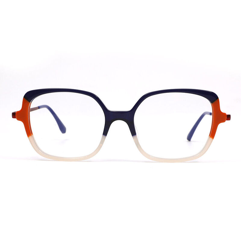 Cele Square Blue Glasses