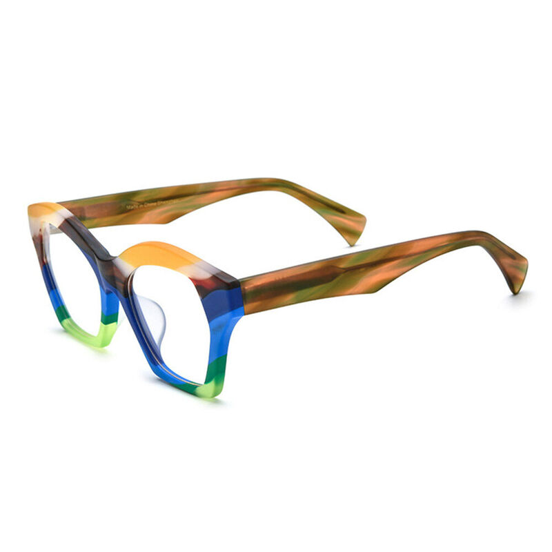 Virgil Cat Eye Blue Glasses