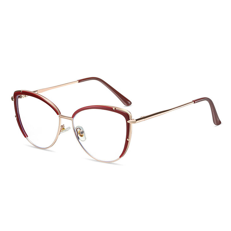Goldsmith Cat Eye Red Glasses