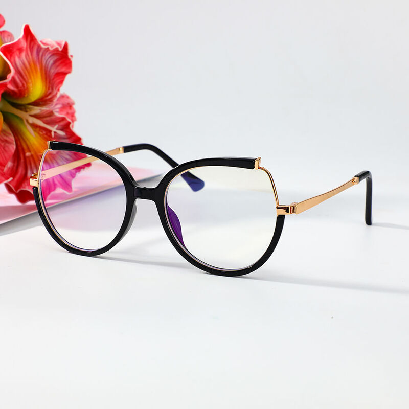 Giles Cat Eye Black Glasses