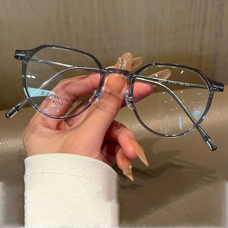 Lunettes de Vue Anderso Runde Gris