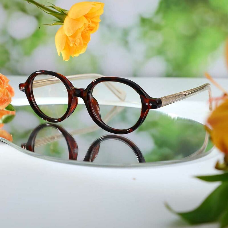 Dwight Oval Tortoise Glasses