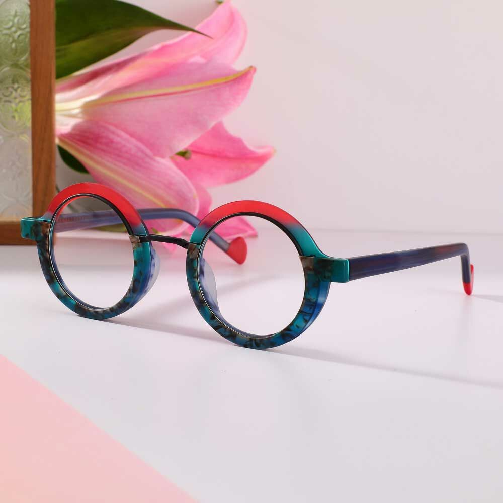 Eugen Runde Grüne Brille