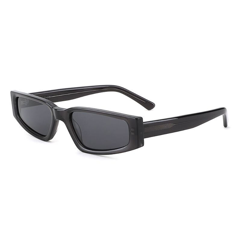 Edie Cat Eye Black Clear Sunglasses