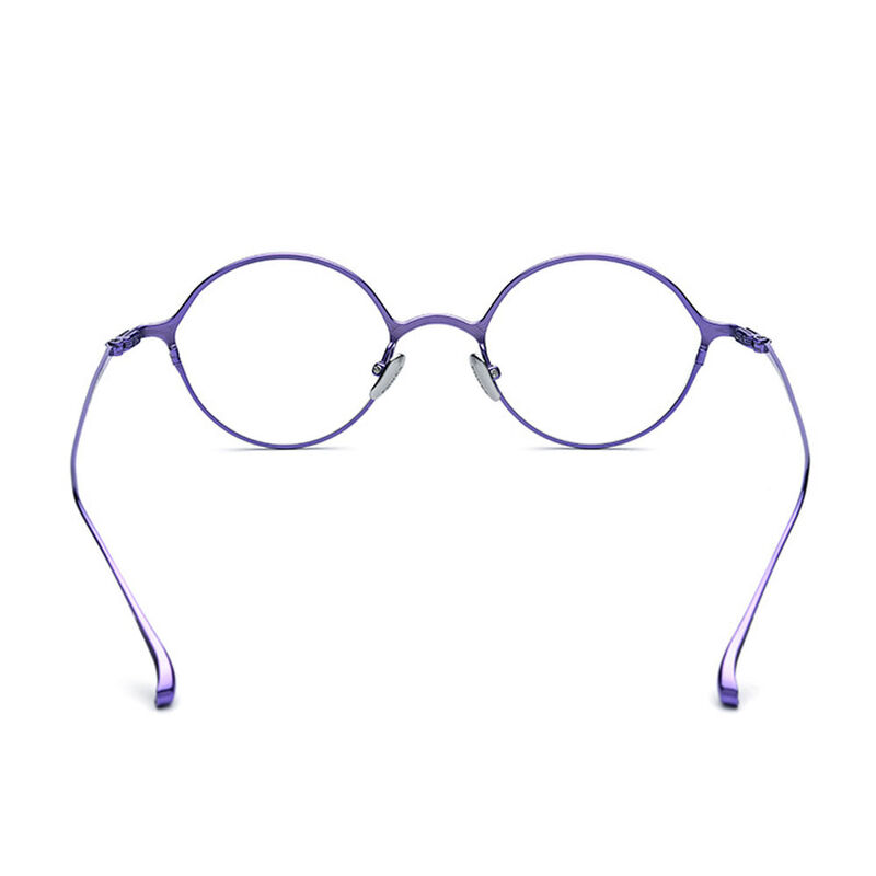 Alsie Round Purple Glasses