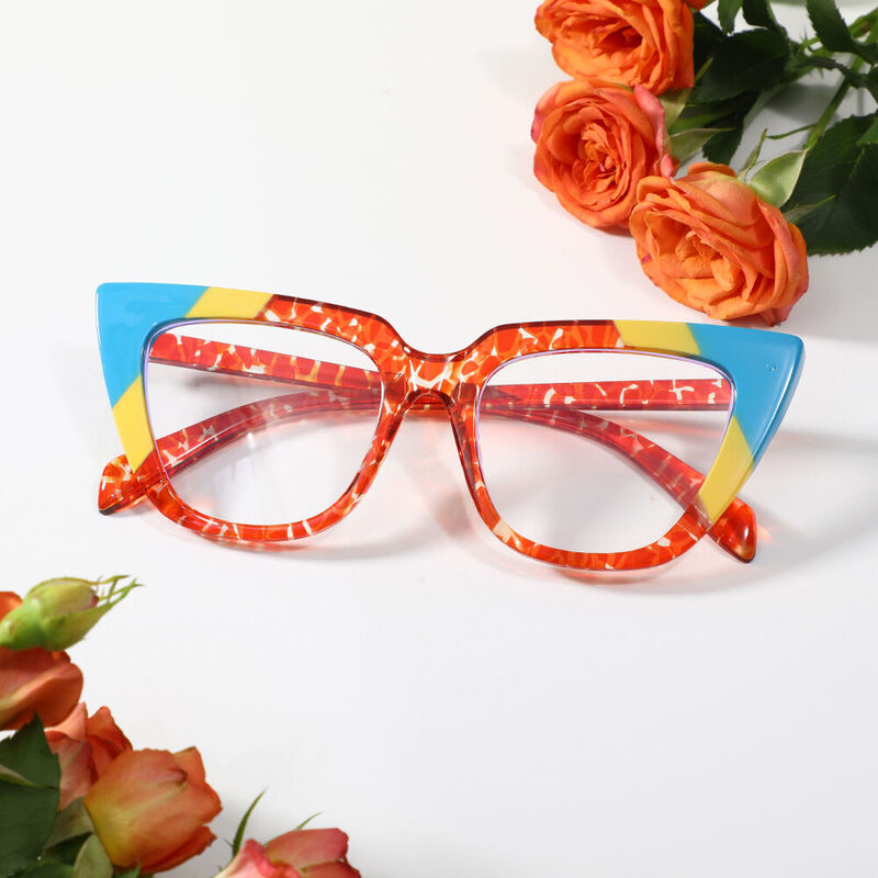 Sareh Cat Eye Red Glasses