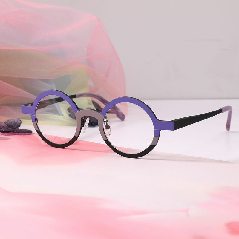 Viciy Round Black Glasses