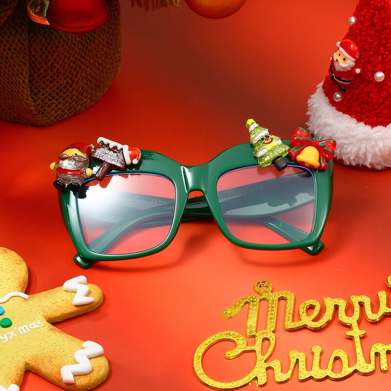 Sally Cat Eye Christmas Tree Glasses