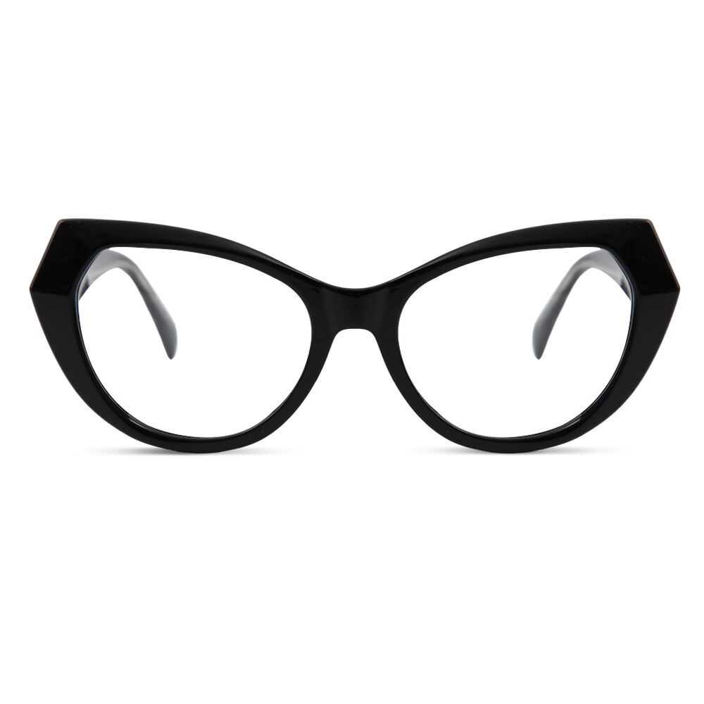 Hermosa Cat Eye Schwarze Brille