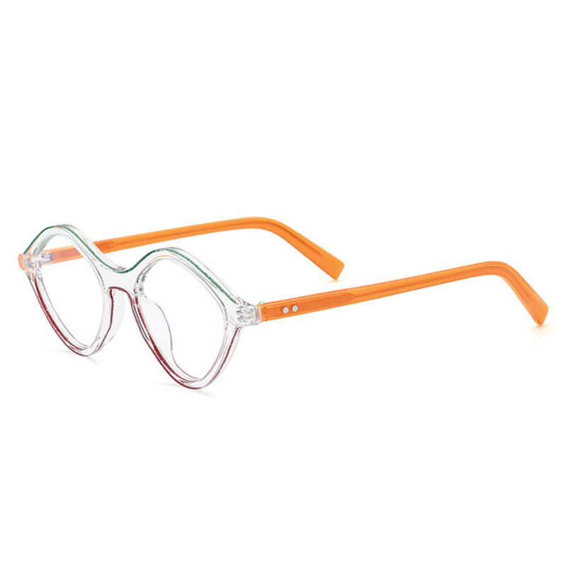 Kanina Oval Orange Glasses