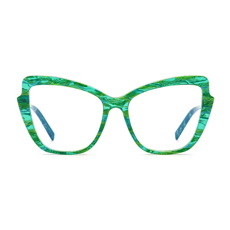 Ramzan Cat Eye Green Glasses