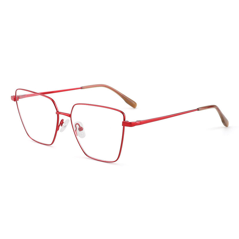 Perkin Cat Eye Red Glasses