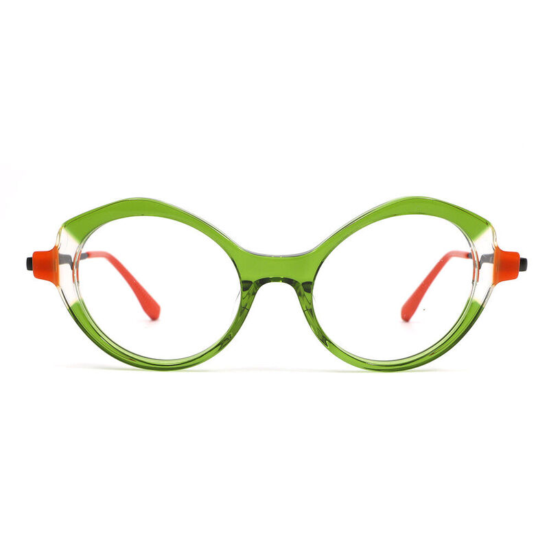Antony Cat Eye Green Glasses
