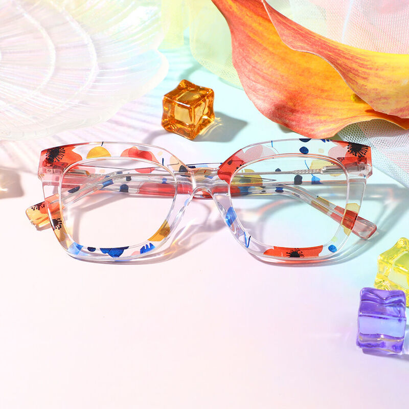 Longfel Square Clear Glasses