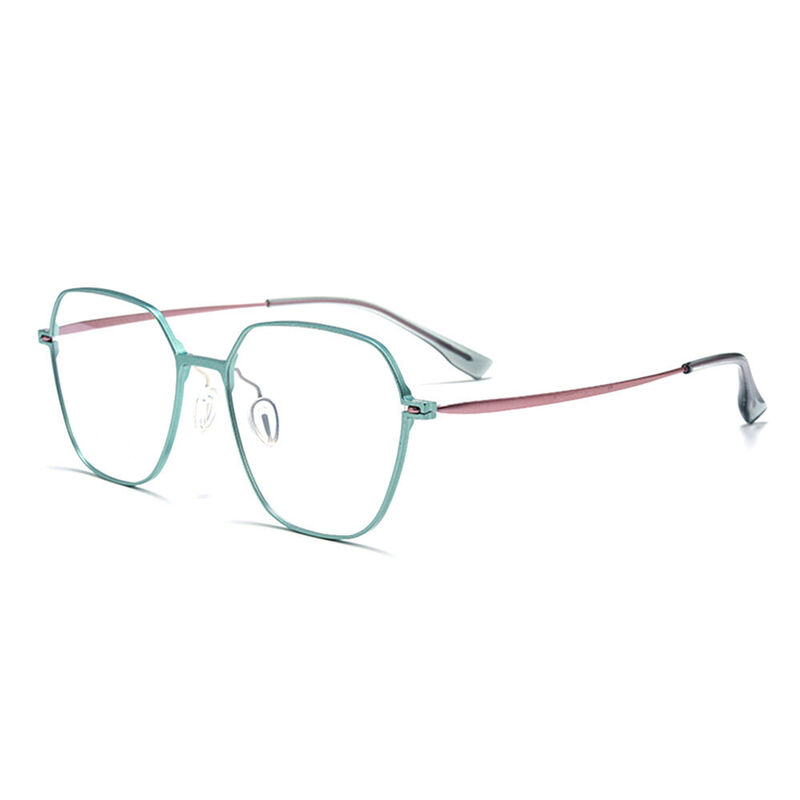 Lunettes de Vue Charles Géométrique Bleu
