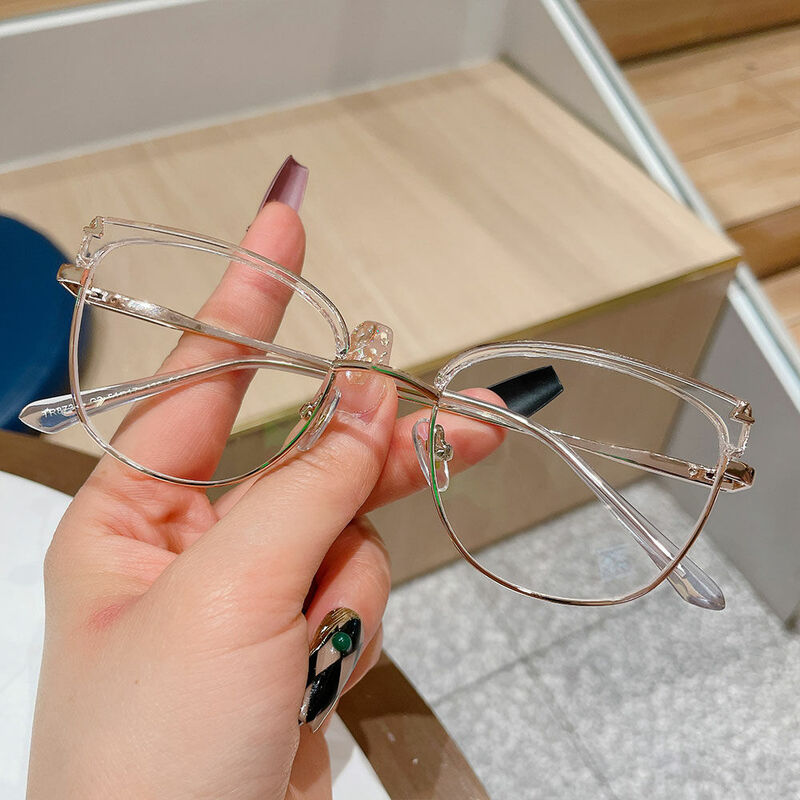 Patiencie Cat Eye Clear Glasses