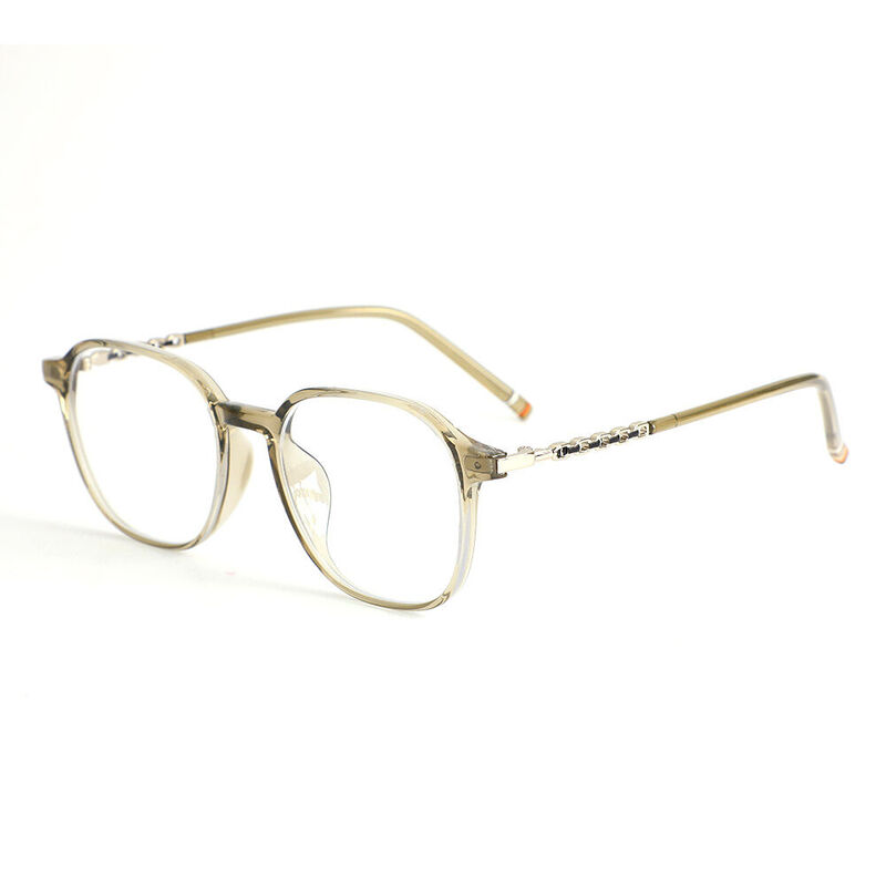 Marguerite Square Green Glasses