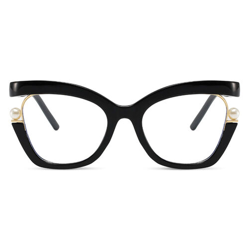 Halona Cat Eye Black Glasses - Aoolia.com