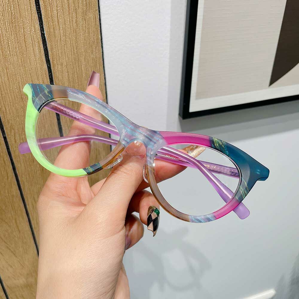 Webste Cat Eye Brown Glasses