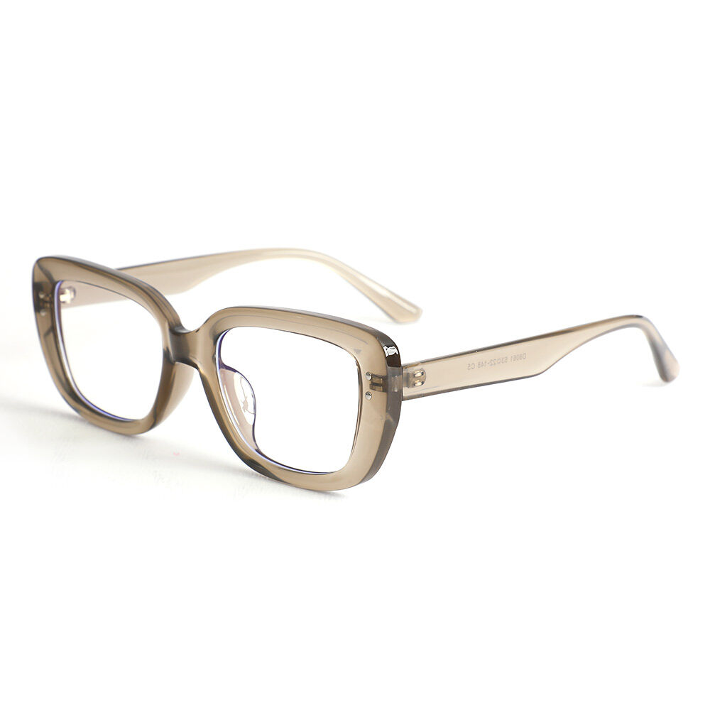 Wallis Rechteckige Graue Brille