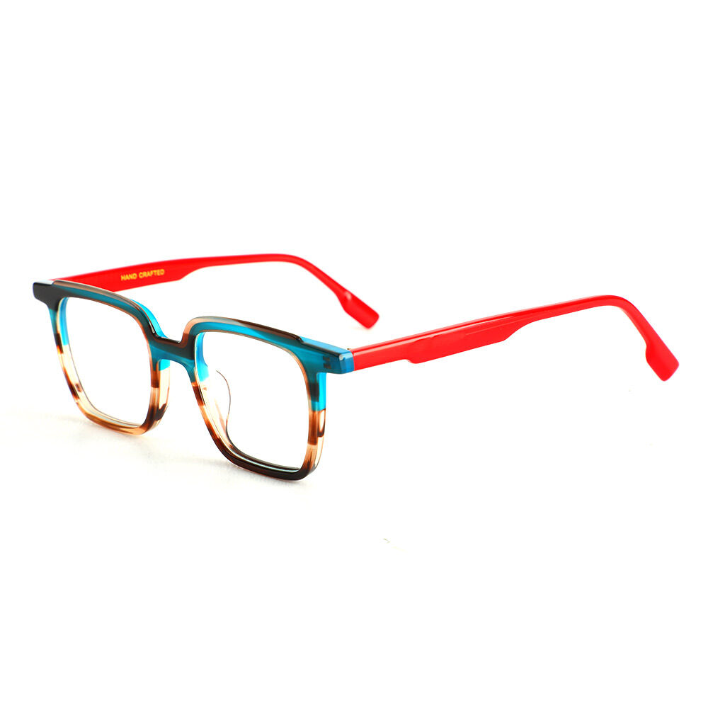 Annabelle Quadratische Blaue Brille