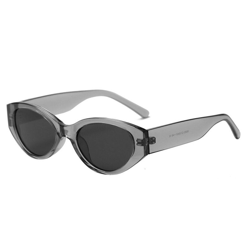 Natasha Oval Gray Sunglasses