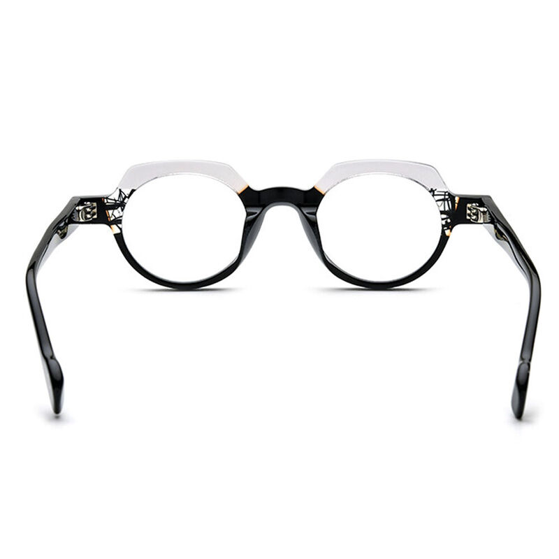 Booker Ovale Schwarze Klare Brille